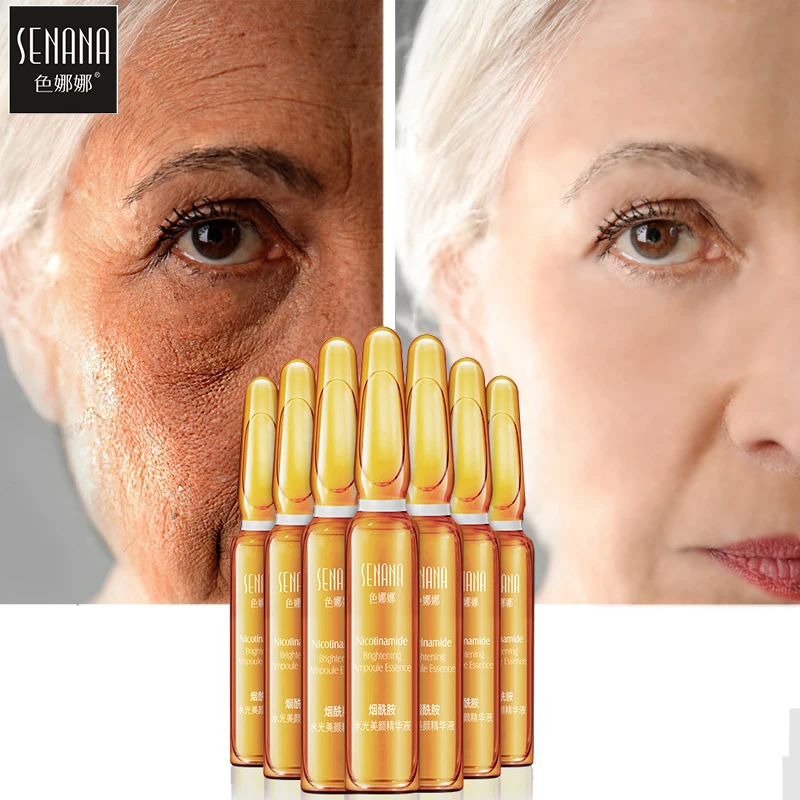 Никотинамид отбеливающая эссенция для лица сужение пор отбеливание увлажнение