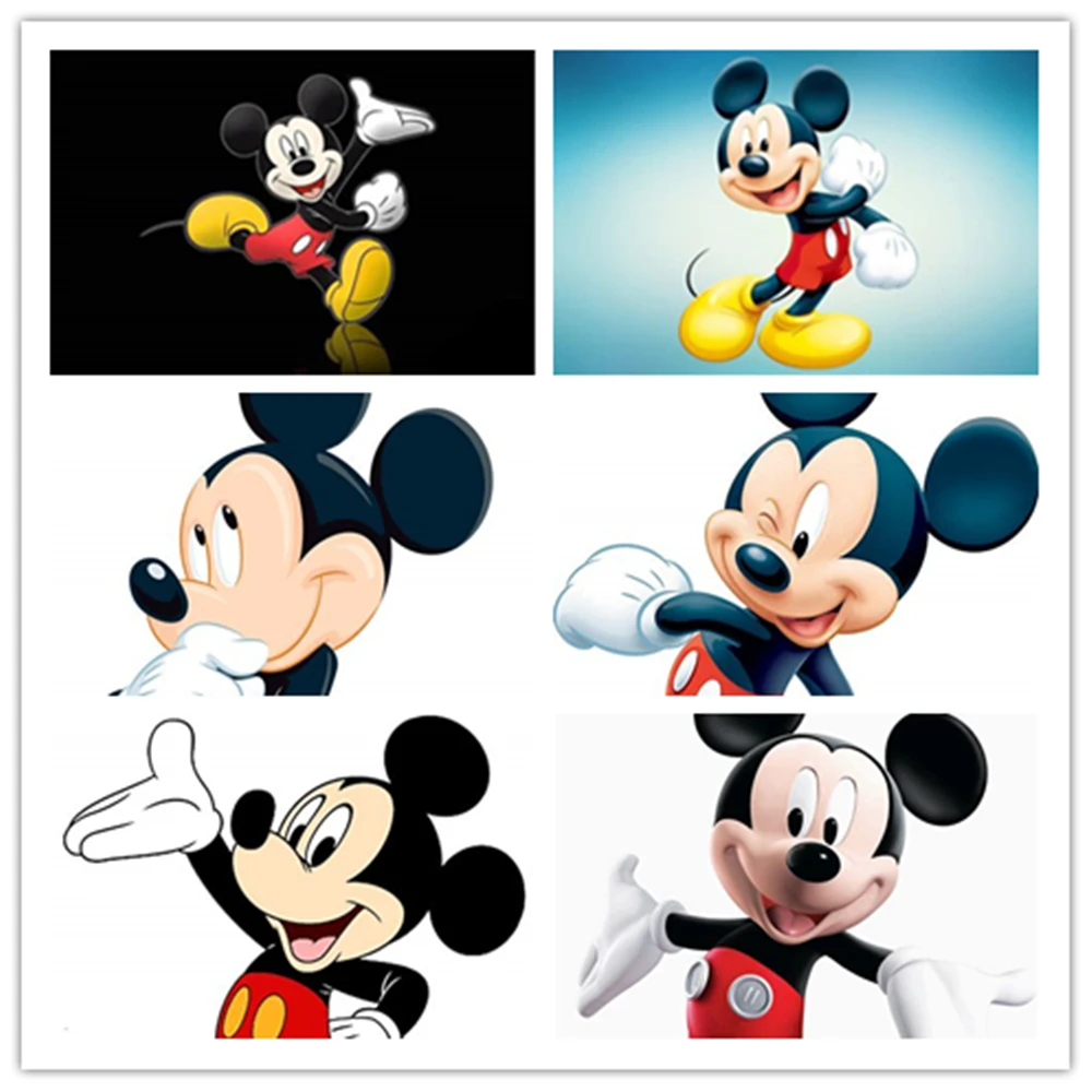 

Disney алмазов картина с изображением Микки Мауса для вышивания крестиком Стразы мозаика художника, украшение для дома, подарок