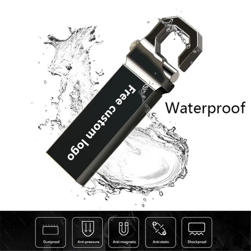 

Usb Flash Drive 64Gb/2.0 Metal Pen Drive 32Gb Pendrive 16Gb/8Gb/4Gb/128Gb Bracelet Stick Gift Usb Flash Drive Free Custom Logo