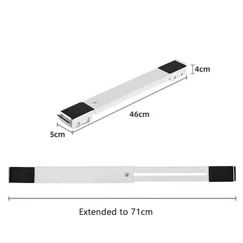

2pcs Washing Machine Stand Movable Adjustable Refrigerator Base Mobile Roller Bracket 24 Wheel Washing Machine Dryer Holder