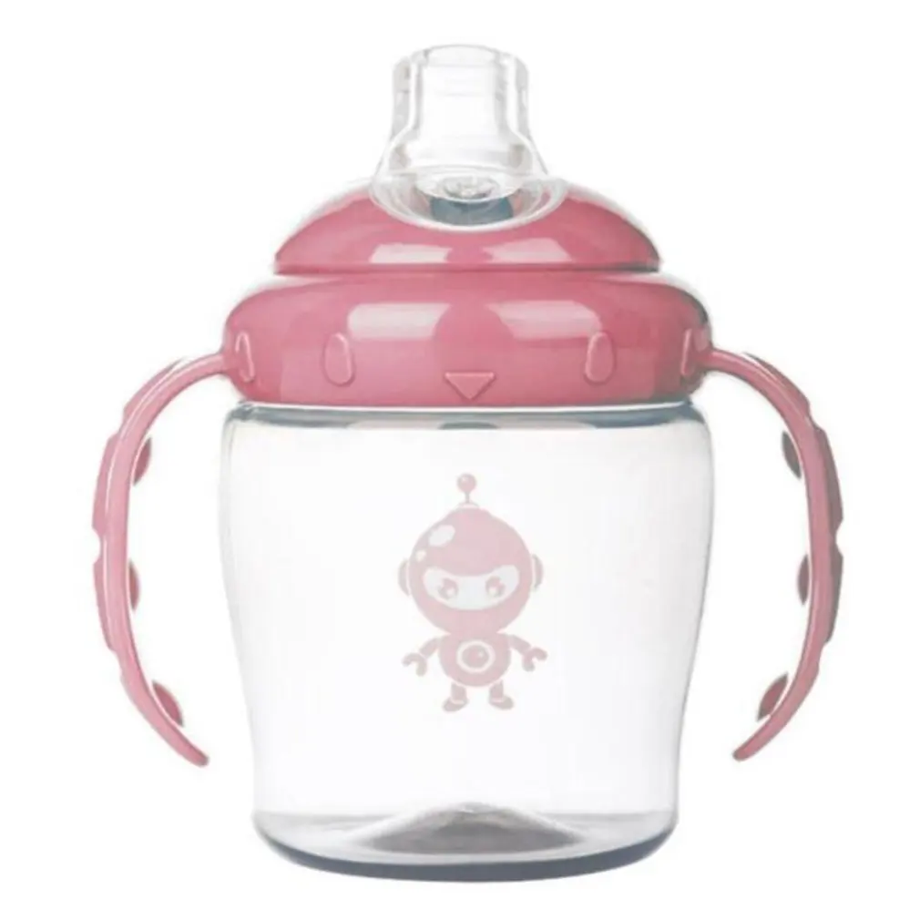

Children Cartoon Animal School Drinking Water Straw Bottle Straw Sippy Duckbill Cup Milk High Temperature Resistant PP Bottle