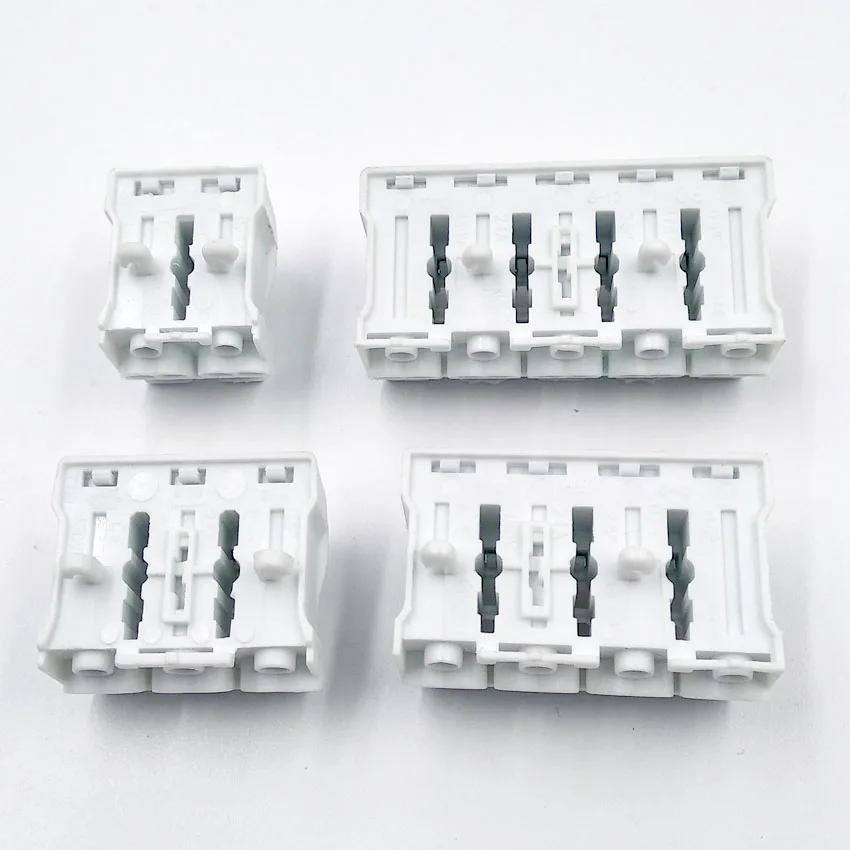 

5pcs Connectors Electrical Cable Clamp Terminal Block Connector LED Strip Light Quick Wire Connecting 0.75-2.5 square hard wire