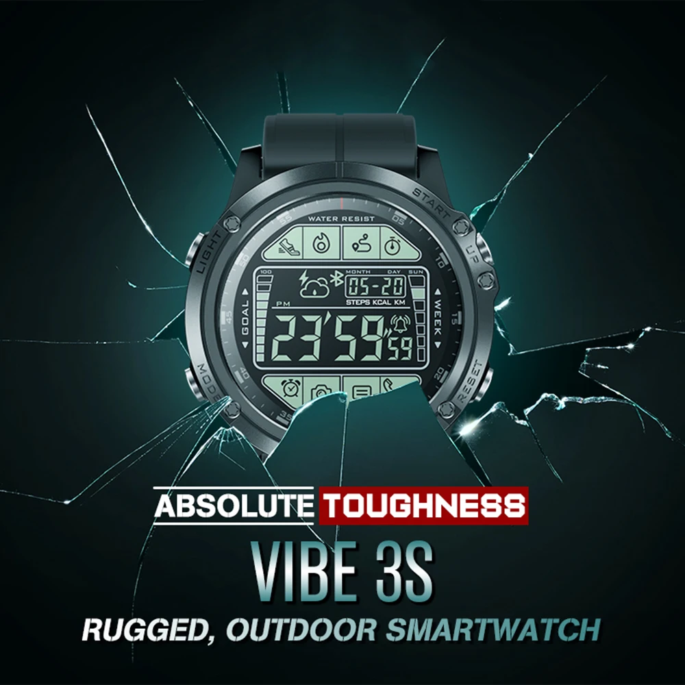 VIBE 3S смарт часы для мужчин информация Push спящий анализ спортивный мониторинг Отслеживание сигнализации фитнес Smartwatch водонепроницаемый браслет