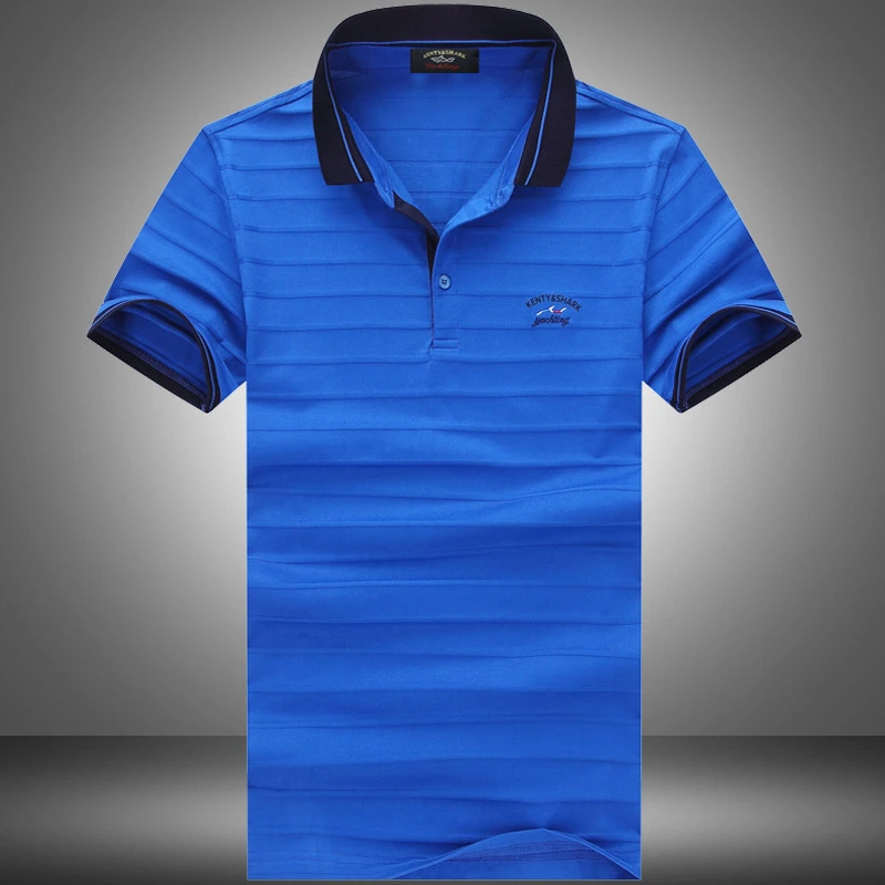 

2020 New Camisa Polo Masculina Shirt Men Summer Lapel Male High Quality Solid Shark Brand Casual Cotton Short Sleeve Top Clothes