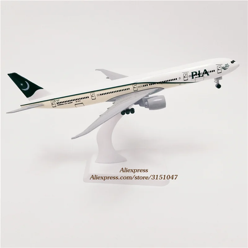 

19cm Alloy Metal Pakistan PIA AIR Boeing 777 B777 Airlines Airplane Model Airways Plane Model W Wheels Landing Gears Aircraft