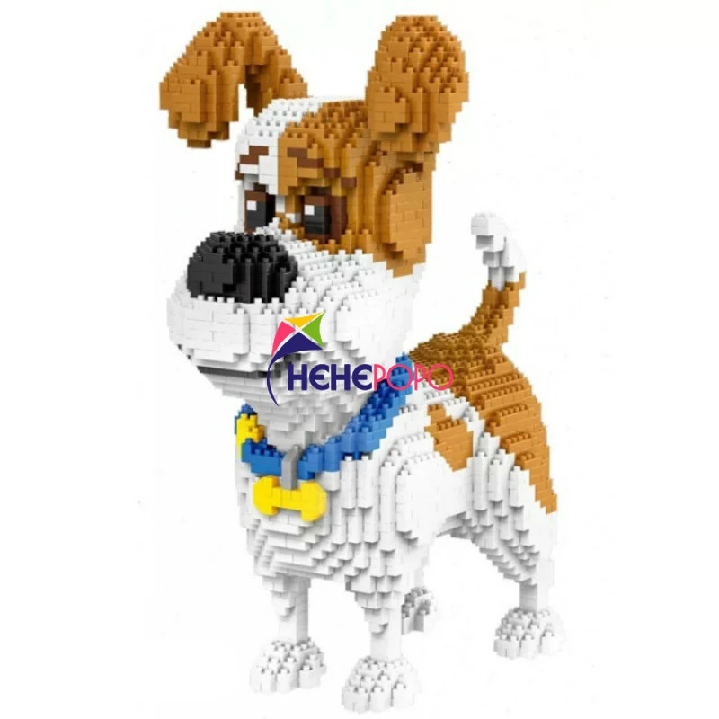 2000 + шт 16013 майка Собака строительные блоки алмазные Micro мелких частиц написание