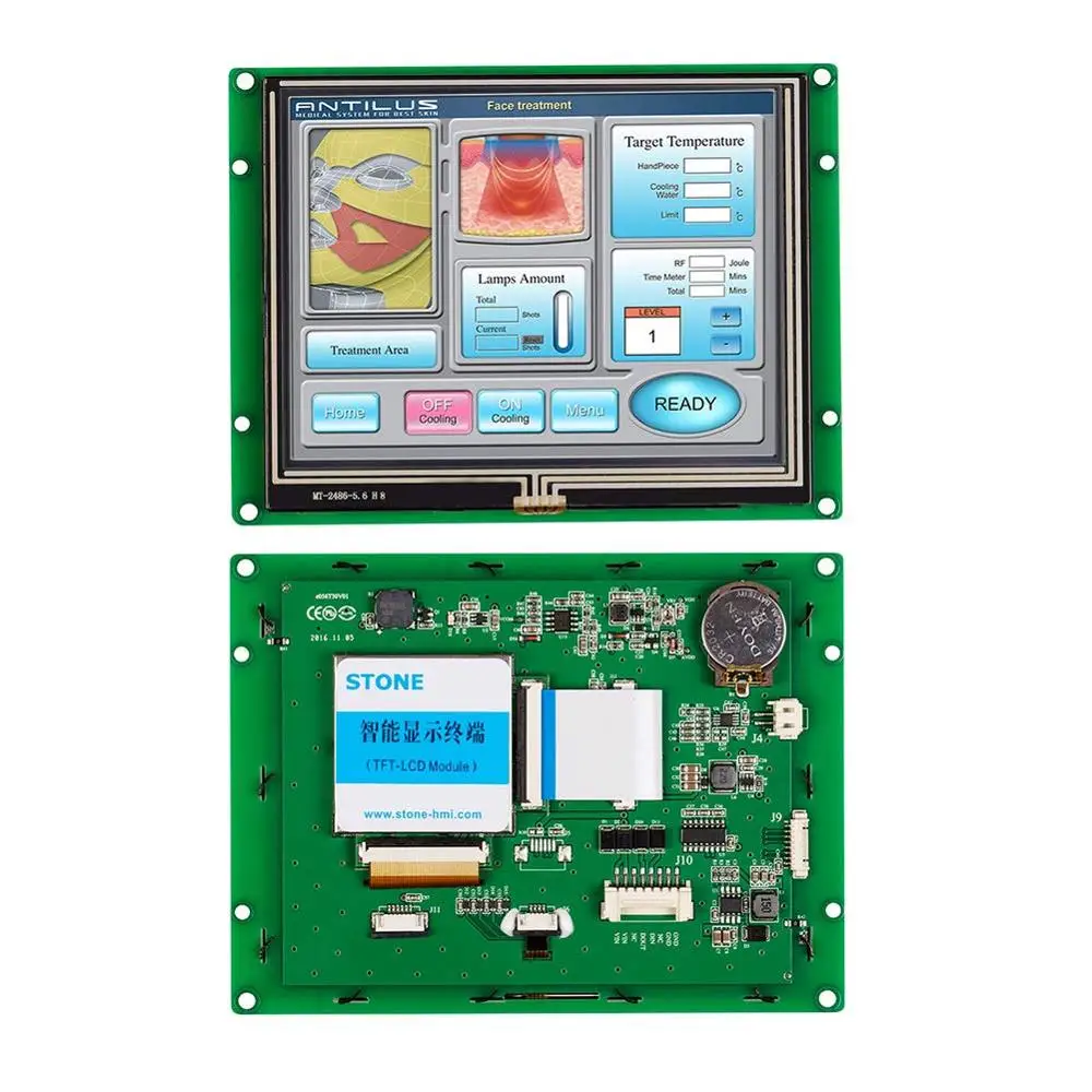 5.6 Inch HMI TFT  LCD Display with Touch Screen+Serial Interface for Equipment Use