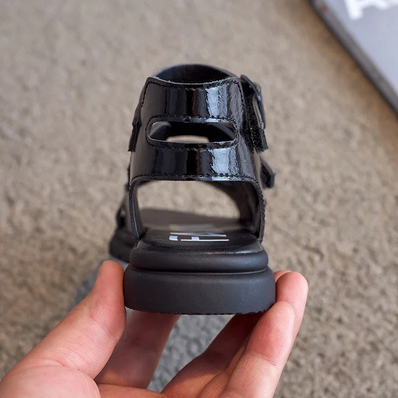 

New Design Summer Sandals Sandalias Kids shoes 2020 For Children's School Students Performing Children British Black Girls Flats