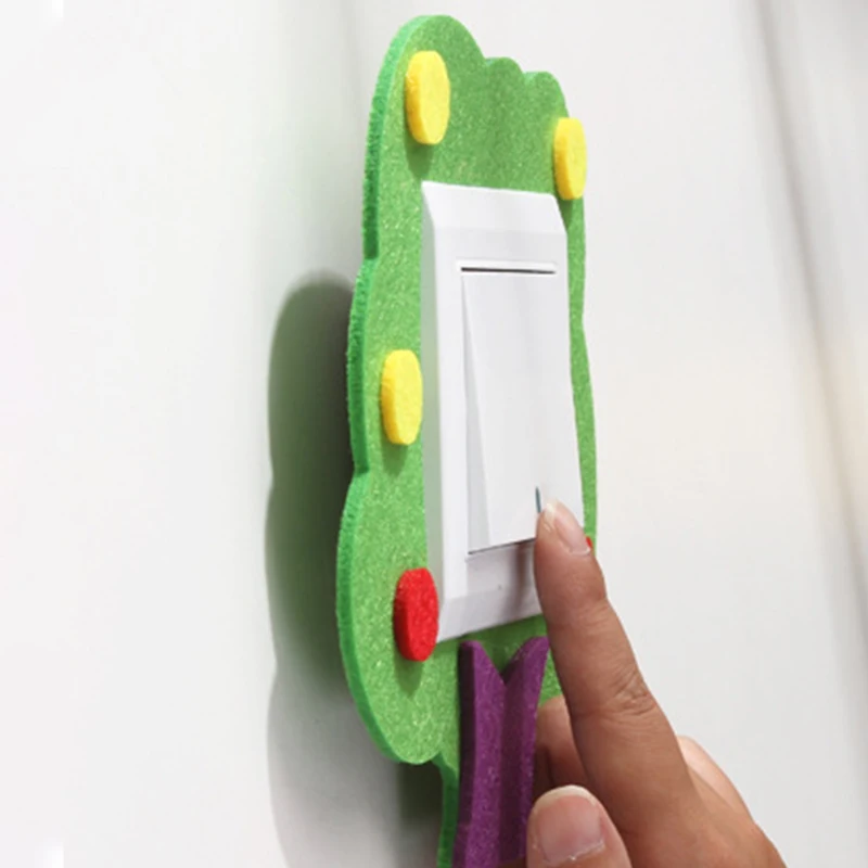 

Cartoon Felt Hollow-out Switching Sticker Home Decoration Wall Stickers