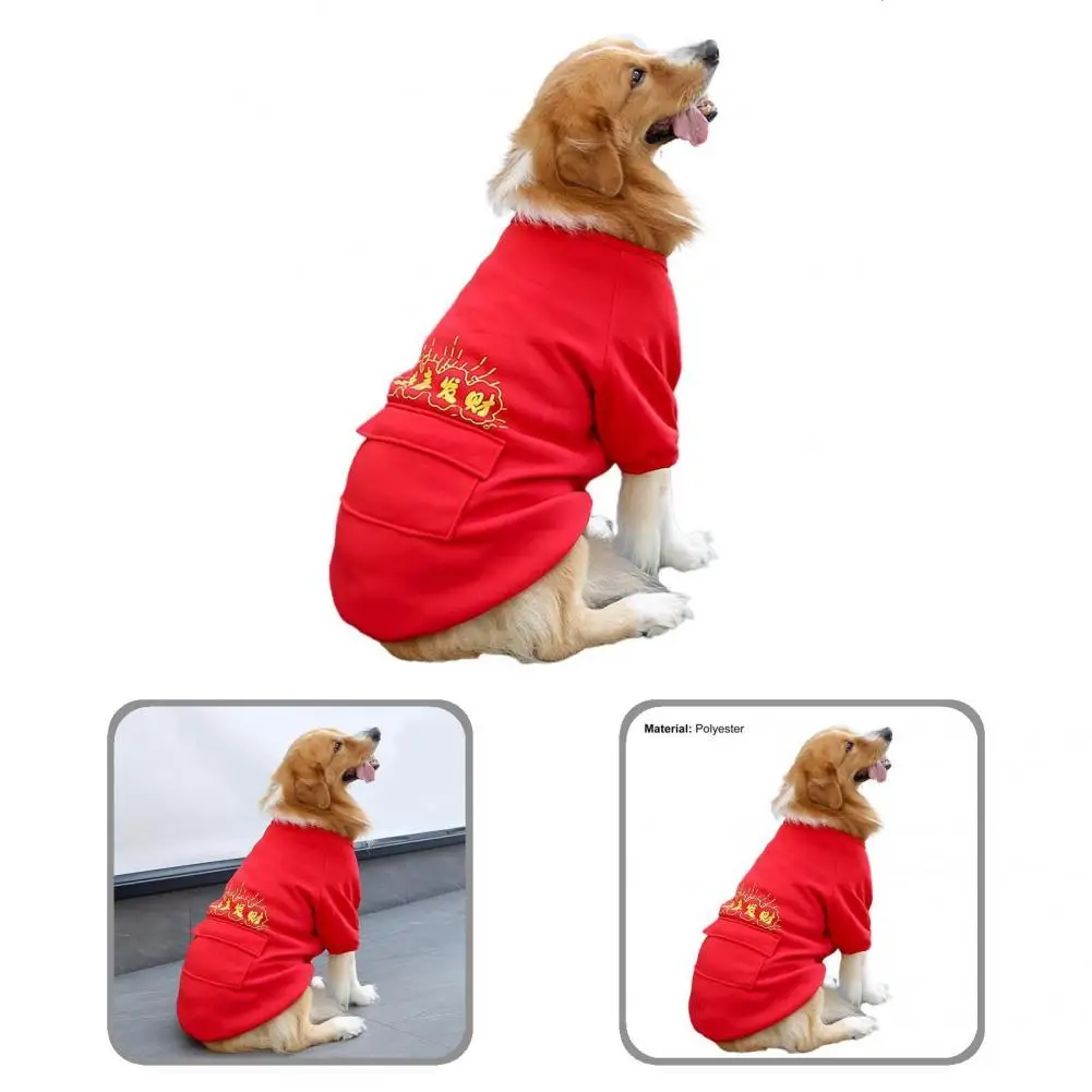

Comfortable Mild to Skin Pet Puppy Cats Warm Shirt Outfit for Festival