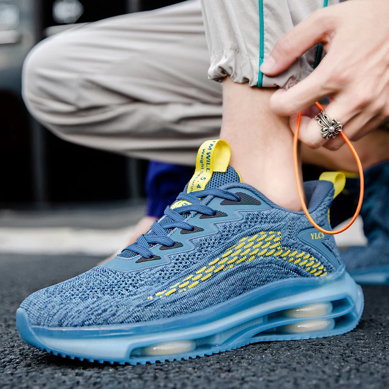 

Men's Shoes Casual Shoes Men's Tide Shoes Increased Running Shoes 2021 New Breathable Flying Sports Spring and Autumn Shoe Width