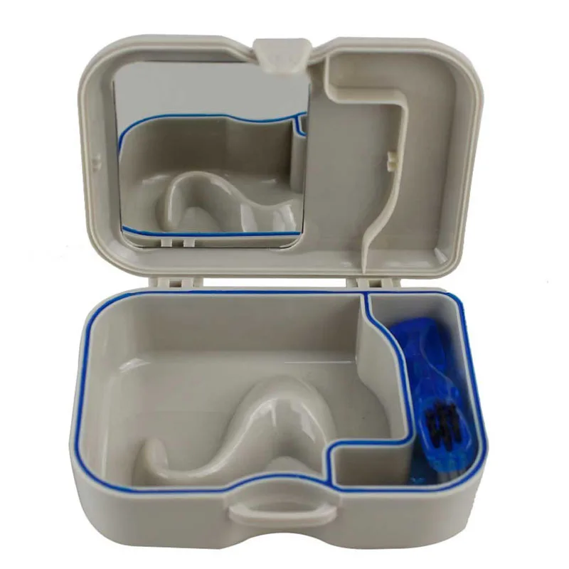 

Чехол для зубного протеза с зеркальной щеткой, 1 шт.