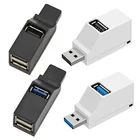 USB-концентратор, 3 порта USB 2.0, 3.0, Для подключения к компьютеру, ноутбуку, кардридера для iPhone, Xiaomi