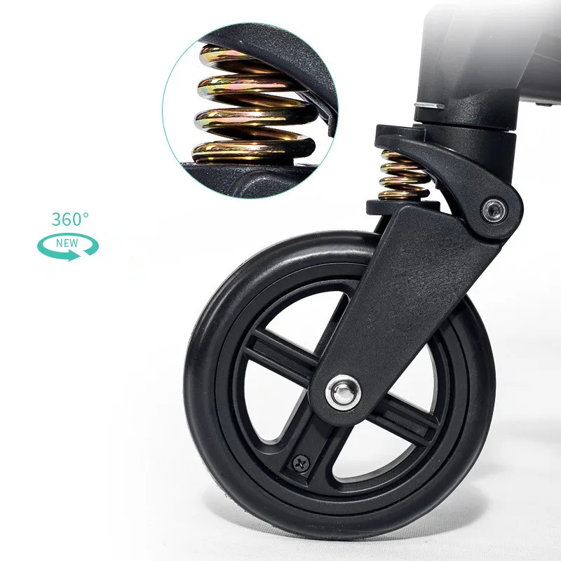 Легкая детская коляска с высоким ландшафтом четырехколесная складная