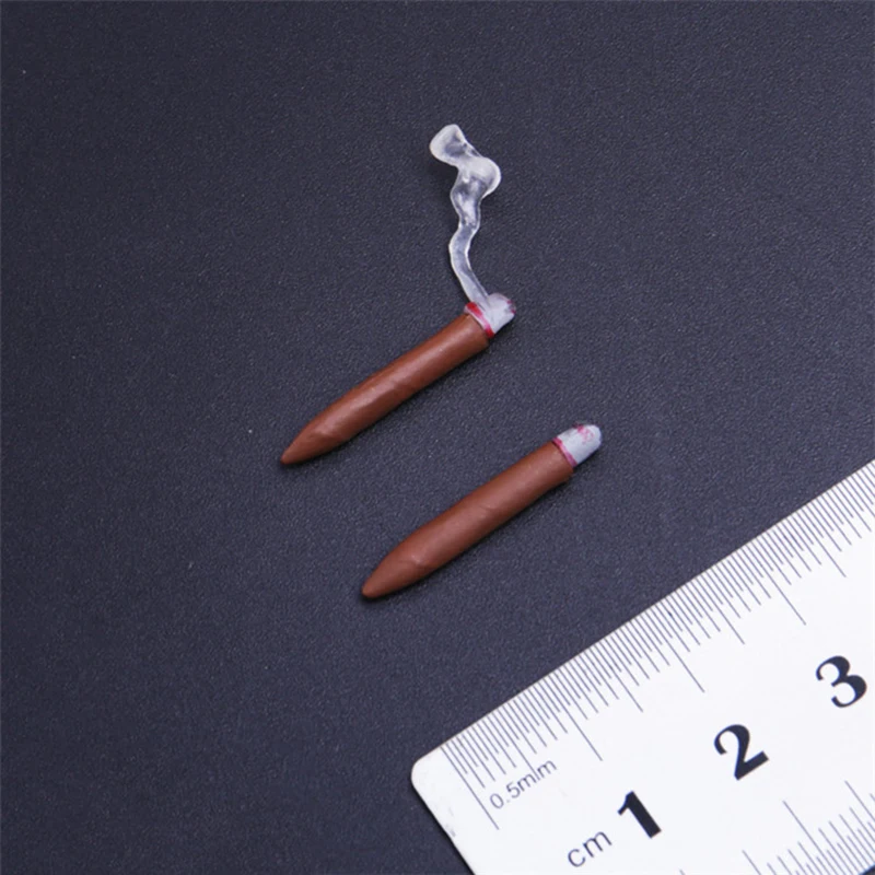 

2PCS 1:6 Scale Male Joker godfather burning cigar smoke scene For 12'' Figure