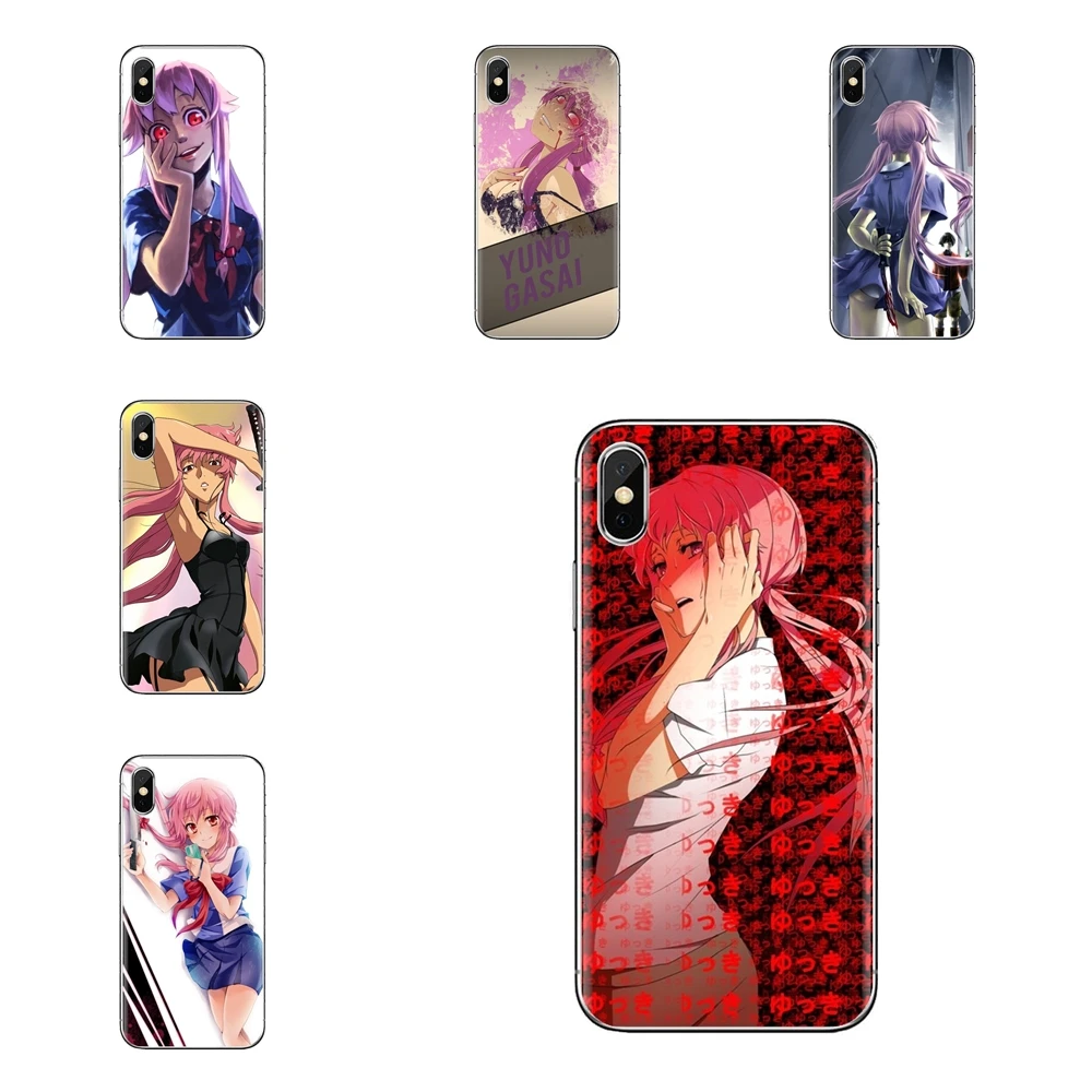 anime girl Gasai Yuno Future Diary Silicone Phone Skin Case For Xiaomi Redmi 4A S2 Note 3 3S 4 4X 5 Plus 6 7 6A Pro Pocophone F1 |