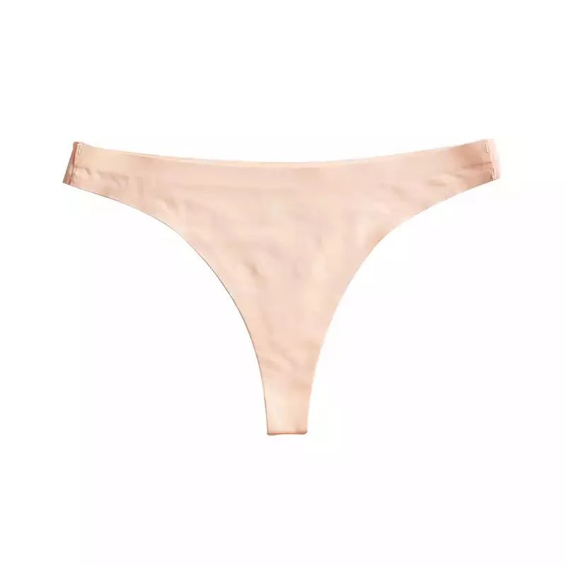 

Hot Selling European And American Ice Silk Ladies Panties Thong Seamless Panties Thin Nylon Stretch Low Waist Panties
