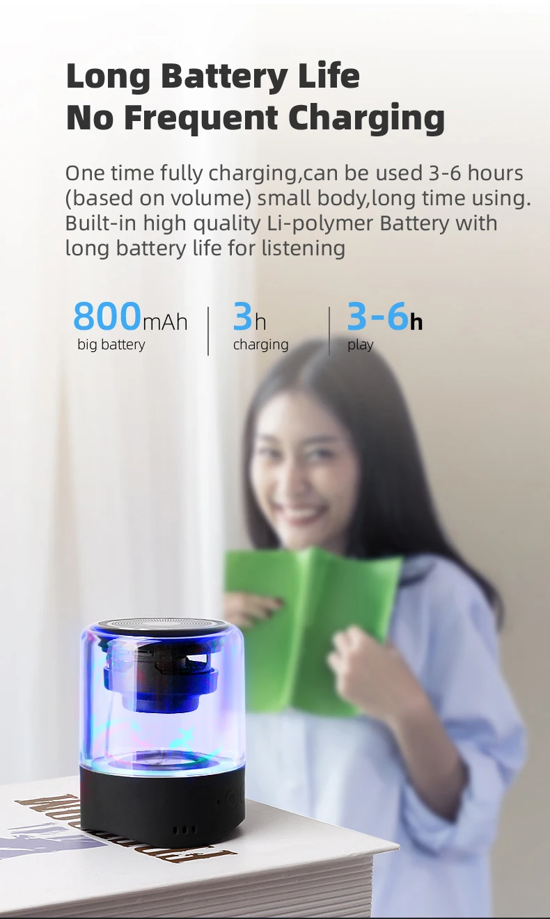 Fineblue MK22 TWS беспроводной динамик Bluetooth мини-динамик светодиодный свет мега бас стерео музыка портативный водонепроницаемый