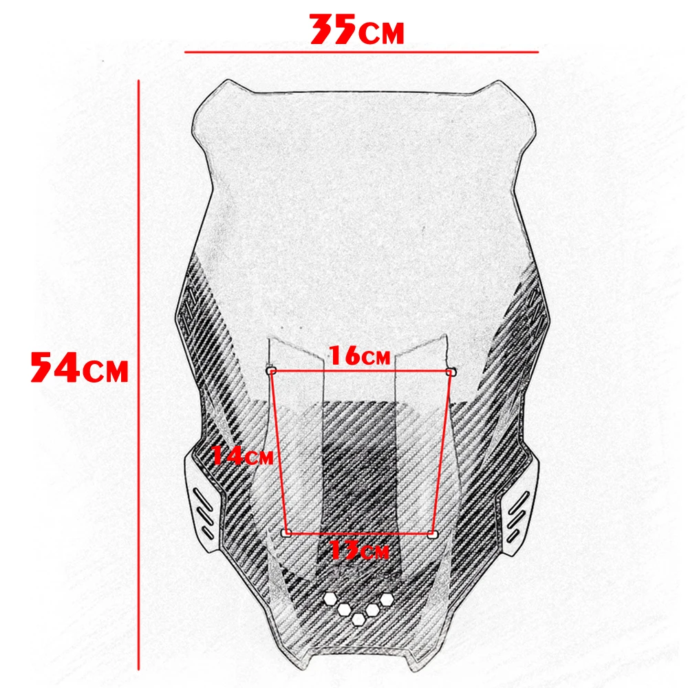 

MTKRACING для HONDA ADV 150 2019-2021 ADV 160 2022-2025 дефлектор лобового стекла переднего стекла
