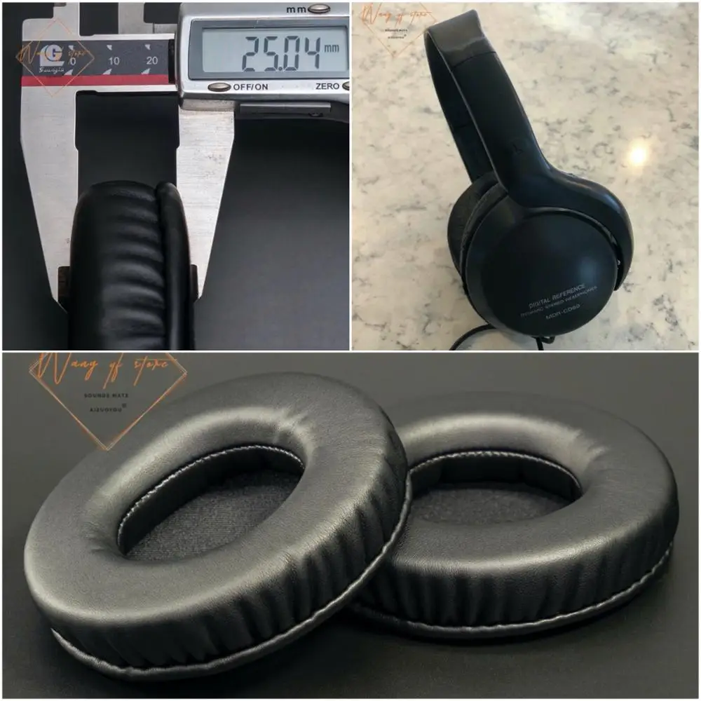 

Soft Leather Ear Pads Foam Cushion EarMuff For Sony MDR-CD60 Headphone Perfect Quality, Not Cheap Version