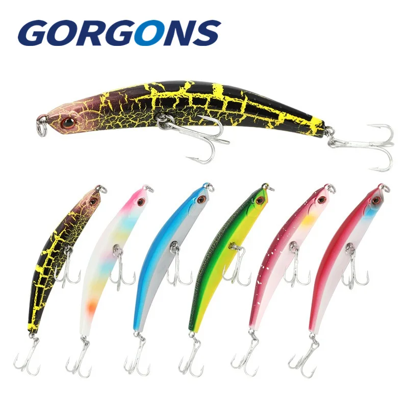 

Gorgons 1pc Artificial Bait Hard Plastic Wobblers Crankbaits Floating Fishing Lure Bent Minnow Fishing Tackle
