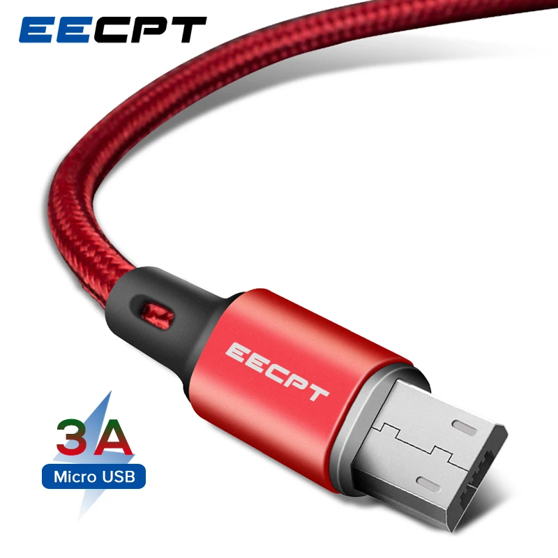 Кабель Micro USB EECPT 3A кабель для быстрой зарядки и передачи данных Xiaomi Redmi Note 5 4 Samsung