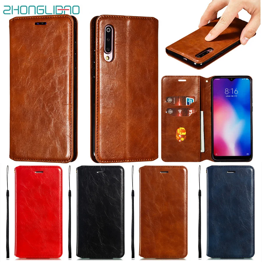 Магнитный чехол бумажник для Xiaomi Redmi K20 Note 8 7 6 5 Pro 6a 8a 7a Go Xiami Mi 9 Se A2 Lite 9t кожаный