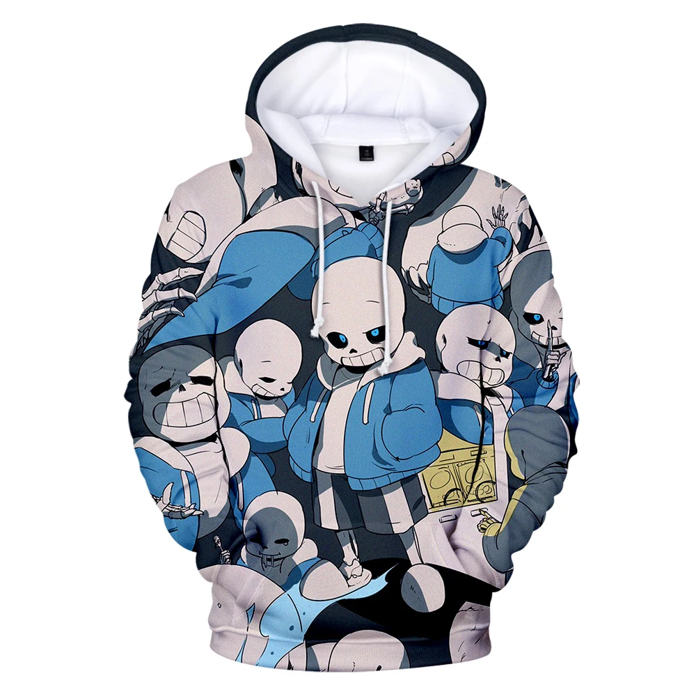

Модный мужской и женский свитер с капюшоном в стиле колледжа Game Undertale 3D весна-осень популярный спортивный топ с принтом