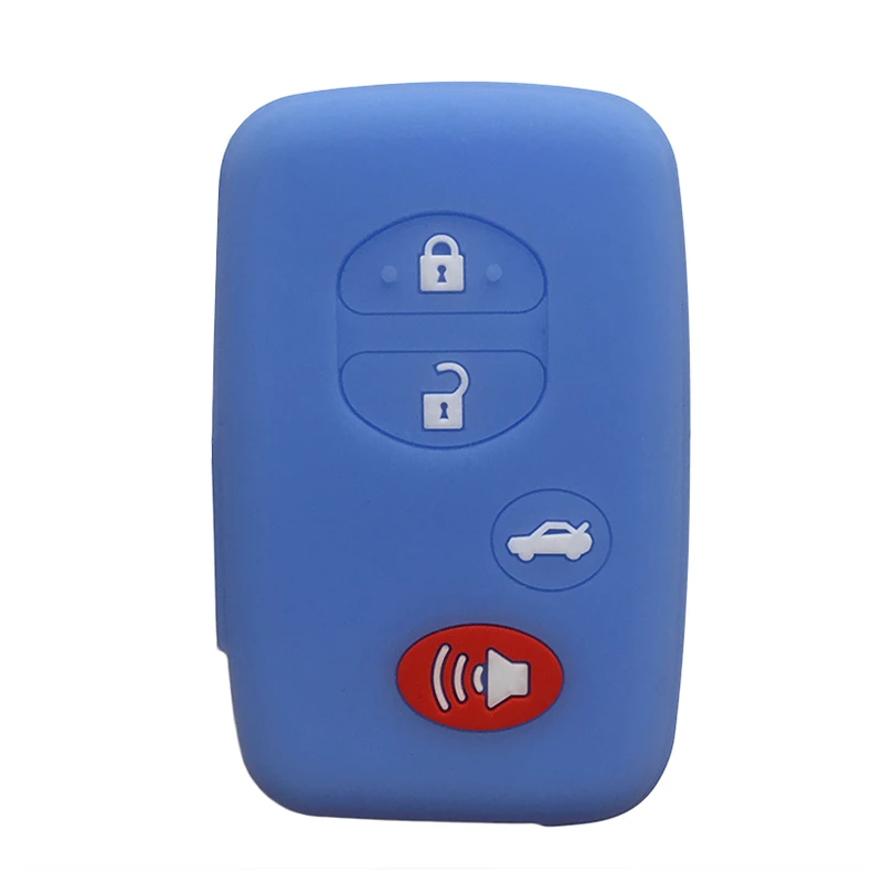 Силиконовый чехол для автомобильного ключа крышка Toyota Rav4 Prado Aqua Prius Crown Camry Highlander