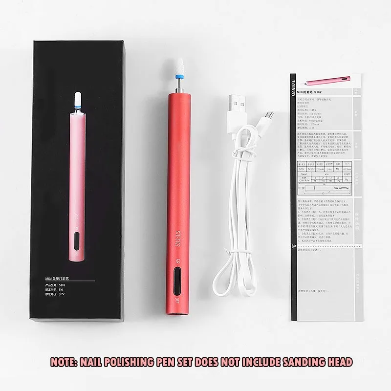 Профессиональный маникюр, светодиодный светильник, мини USB, портативная электрическая дрель для ногтей, Полировка Ногтей, пилочка для удаления геля, машинка для удаления лака 1029
