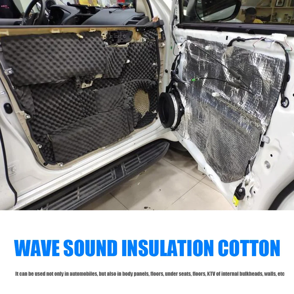 

18mm Thick Car Sound Deadening Mat Noise Insulation Sound Proofing Foam Automobile Interior Decoration Parts 20x31in