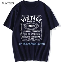 made in 1969 birthday t shirt cotton vintage born in 1969 limited edition design t shirts all original parts gift idea big size