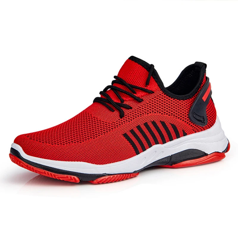 

Vulcanized Shoes Men Sneakers 2020 Fashion Summer Air Mesh Breathable Wedge Sneakers Men Plus Size 39-44
