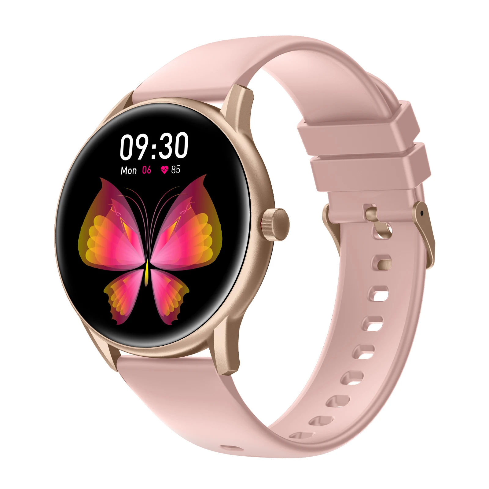 

Женские Смарт-часы KW06pro, водостойкие IP68, с круглым фитнес-трекером 1,28 дюйма, мужские Смарт-часы, браслет для IOS, Android