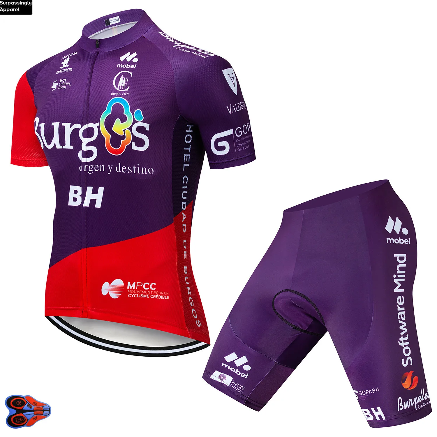 Команда 2019 автоматический выключатель BH Велоспорт Джерси 9D велосипед шорты