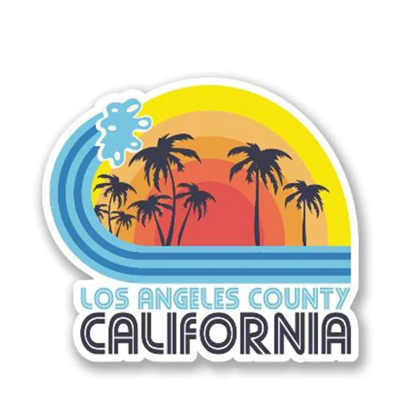 Виниловая наклейка Los Angeles California автомобильная Наклейка для окна багажника