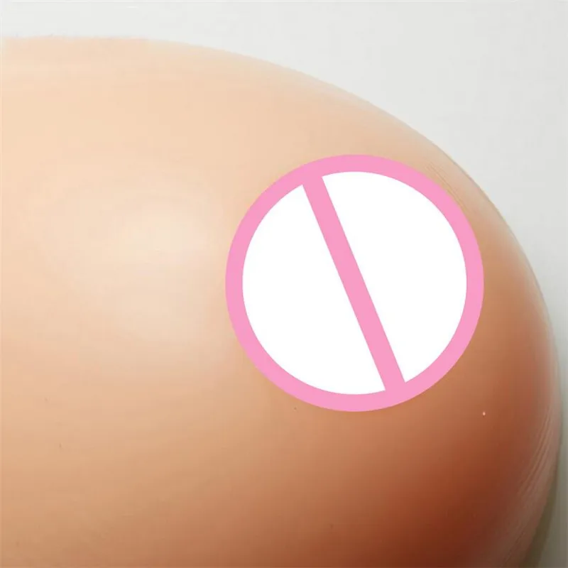 1000g Artificial Silicone Breast Forms Soft Fake Boobs False Breast for Crossdresser Transvestite Drag Queen Implant Enhancer S4