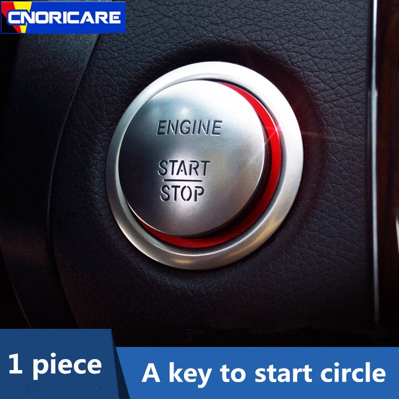 Автомобильный ключ для запуска украшения круга наклейка отделка Mercedes Bnez GLK CLA GLA CLS