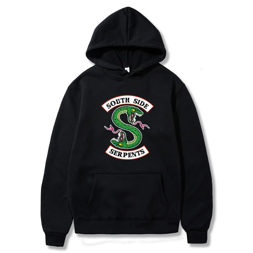 Толстовка мужская с капюшоном South Side Serpents Свитшот в стиле хип-хоп уличная одежда
