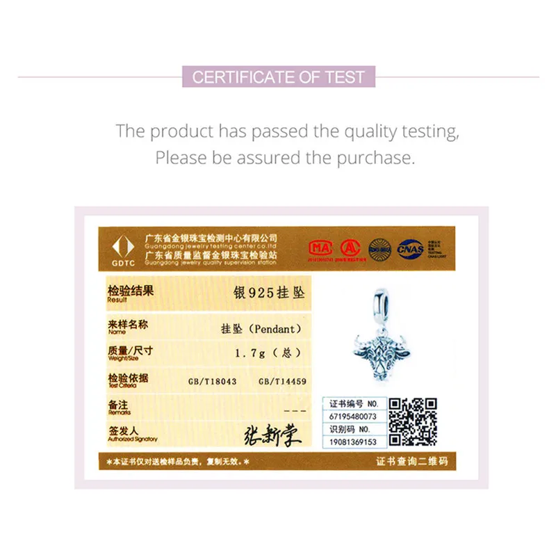 Бусина INBEAUT женская из серебра 100% пробы с головой коровы | Украшения и аксессуары