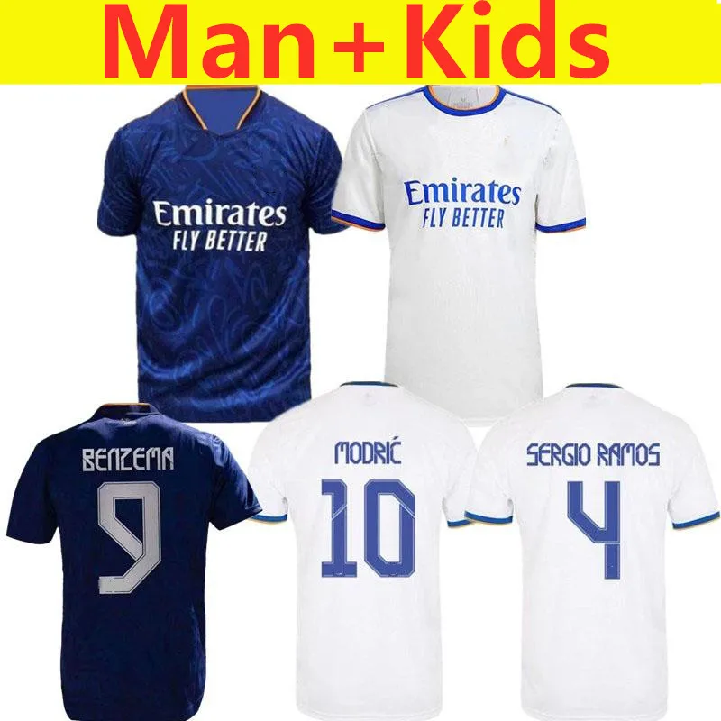 

Men And Kids 2021 2022 maillot Camiseta de Ftbol Real MadridES HAZARD white shirt MARCELO Children BENZEMA MODRIC VALVERDE