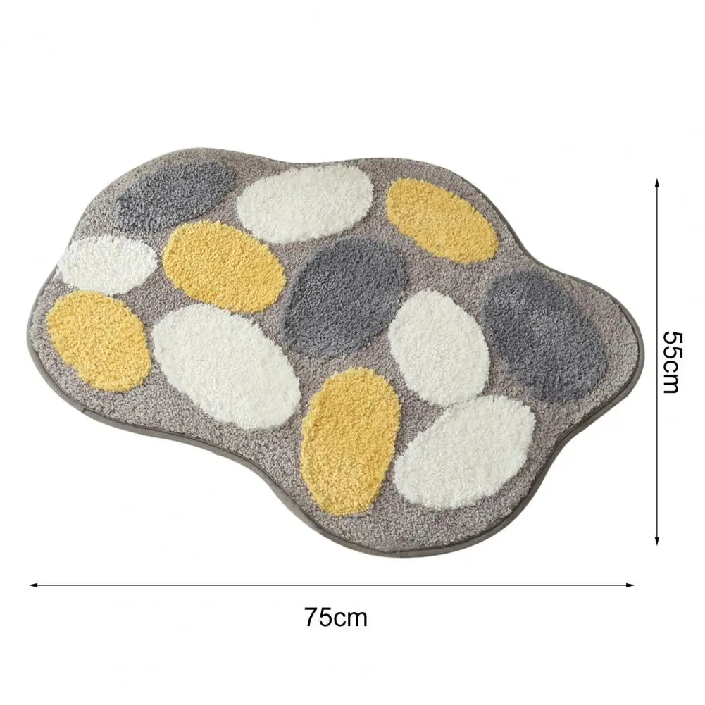 Мультяшный напольный коврик неправильной формы плюшевый ковер в виде яиц мягкий