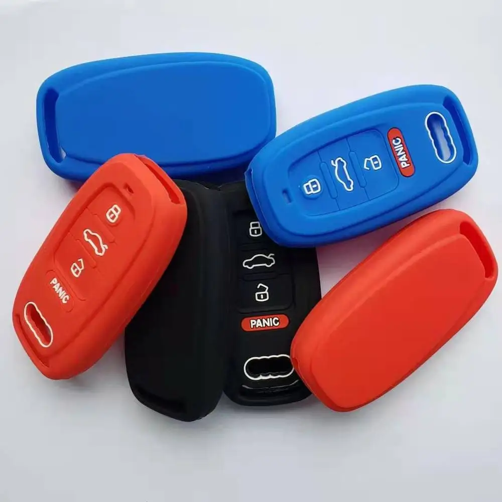 Автозапуск Управление дистанционный ключ крышка силиконовый чехол для Audi A6 A8 Q3 Q5