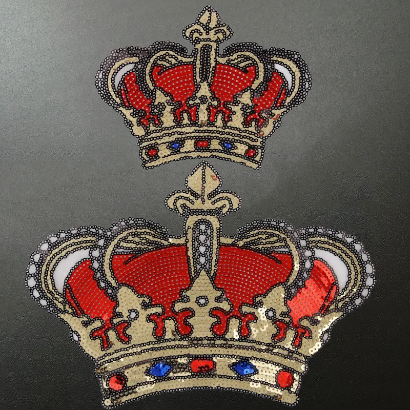1 шт. патчи с блестками в виде красной короны|Заплатки| |