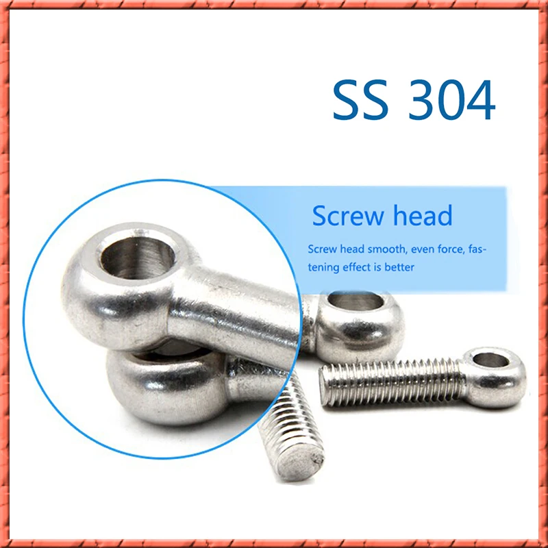 10-20 шт./лот болт из нержавеющей стали с узлом овечьим глазом винт кольцом для глаз