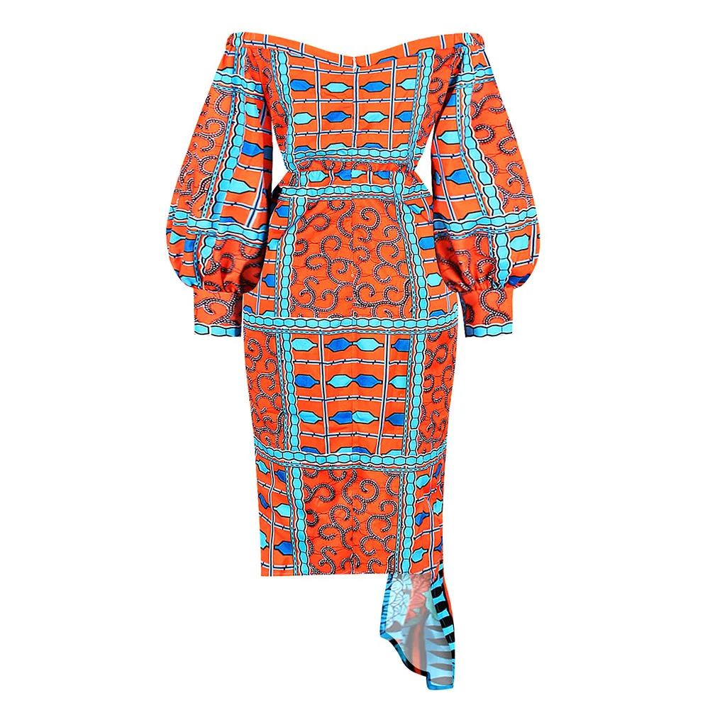 Bohisen африканские платья для женщин Дашики принт Анкара платье на молнии с