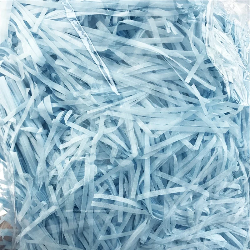 100g Красочные измельченные гофрированная бумажная рафия конфеты Коробки DIY