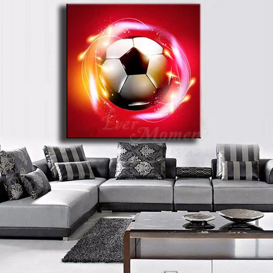 Когда нибудь момент алмазов картина Футбол Спорт 5D DIY стразы камни в форме ромба