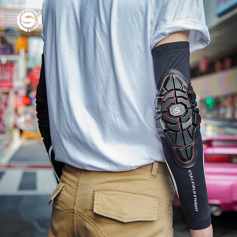 СФК спереди и сзади черный Велосипеды кататься налокотники рукава/защиты