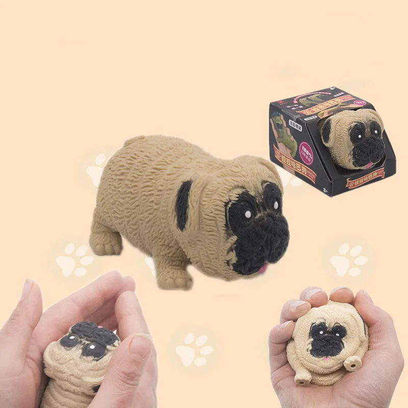 

Cute Pug Soft Squishy Toys Funny Cartoon Animal Dog Decompression Anti Stress Relief Squeeze Slow Rising Interesting Gifts